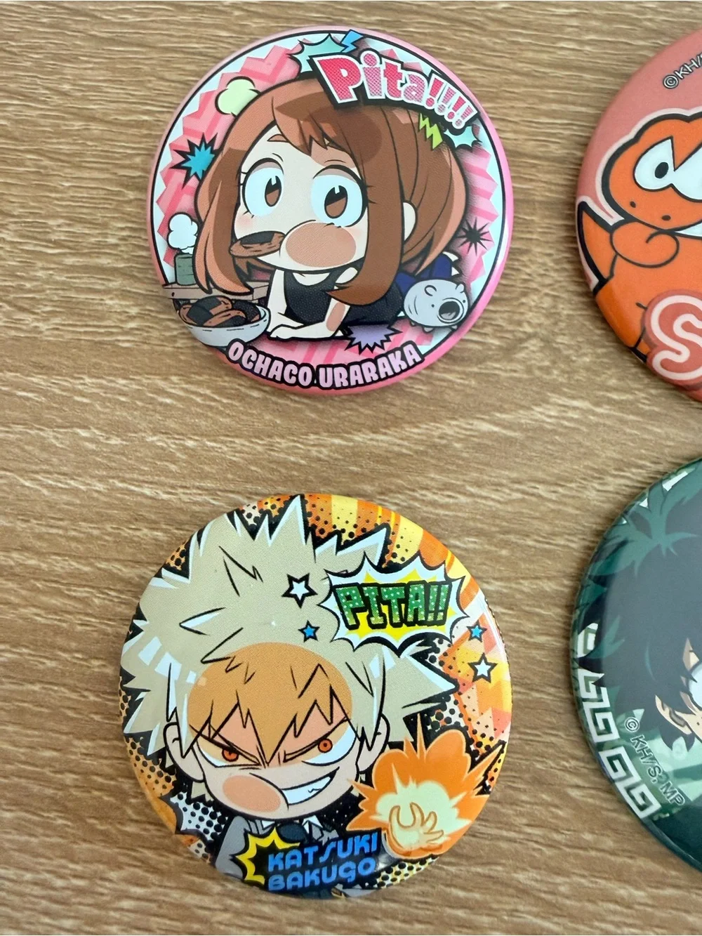 My Hero Academia Midoriya Izuku, Pita , Eijiro Kirishima Character Pin Badges